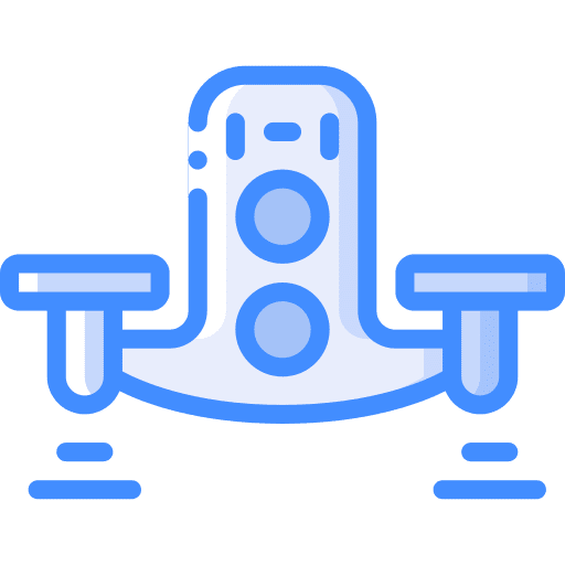 Drone advanced quadcopter electronics icon