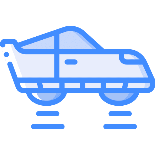 Flying car flying car vehicle futuristic icon