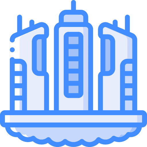 Floating floating flying electronics icon