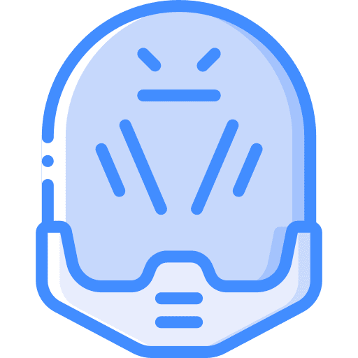 Helmet safety glass equipment icon