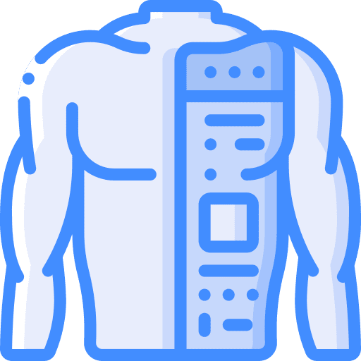 Body electronics technology digital icon