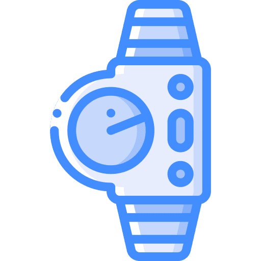 Smartwatch gps maps and location radar icon