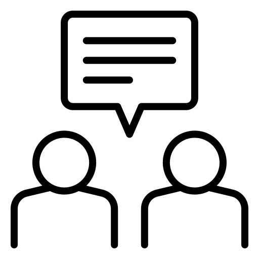 Conversation customer service support communication icon Conversation customer service support communication icon