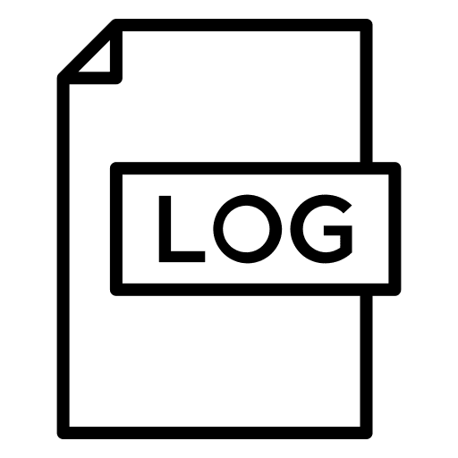 Log document files and folders digital extension icon Log document files and folders digital extension icon