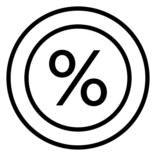 Percentage price percentage commerce and shopping icon Percentage price percentage commerce and shopping icon