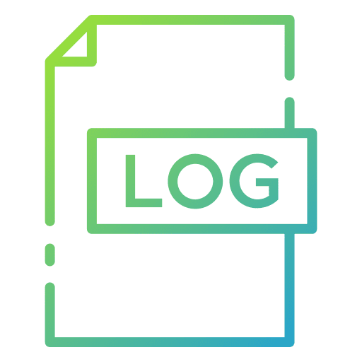 Log document extension document digital icon