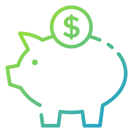 Piggy bank savings piggy bank coin icon
