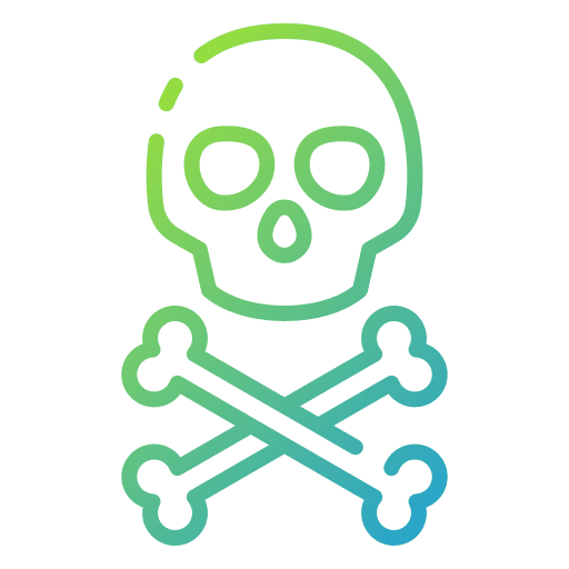 Crossbones horror crossbones skull icon Crossbones horror crossbones skull icon