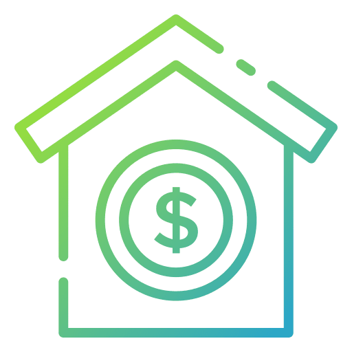 House loan dollar business and finance icon House loan dollar business and finance icon