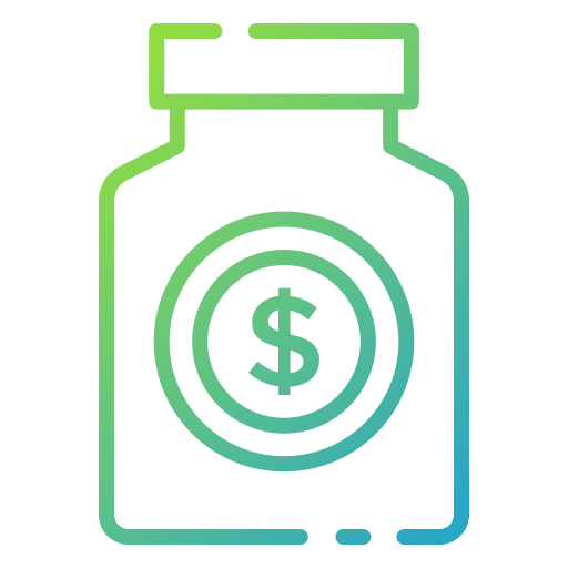 Money jar jar cash saving money icon Money jar jar cash saving money icon