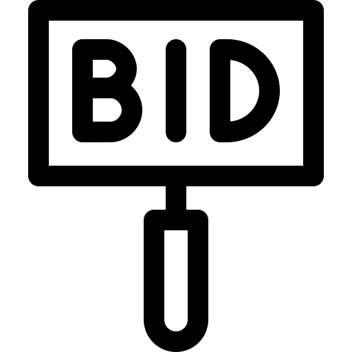 Bid bid banner miscellaneous icon