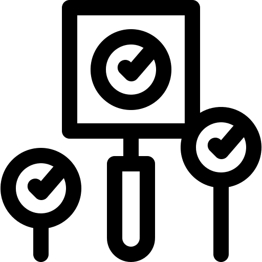 Bidding sign check mark tick icon Bidding sign check mark tick icon