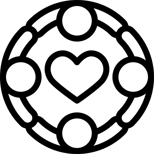 Hug together group cultures icon