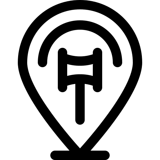 Placeholder maps and location map pointer hammer icon Placeholder maps and location map pointer hammer icon