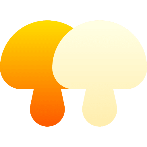 Mushrooms vegan diet food and restaurant icon Mushrooms vegan diet food and restaurant icon