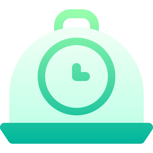 Time time food clock icon Time time food clock icon