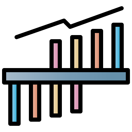 Graph business and finance report graphic icon Graph business and finance report graphic icon