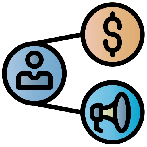 Social media social media marketing collaboration icon Social media social media marketing collaboration icon