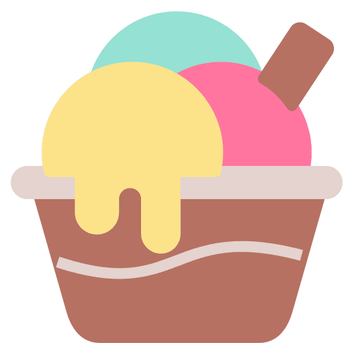 Ice cream cone sweet cold icon