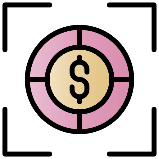 Target subject target process icon Target subject target process icon