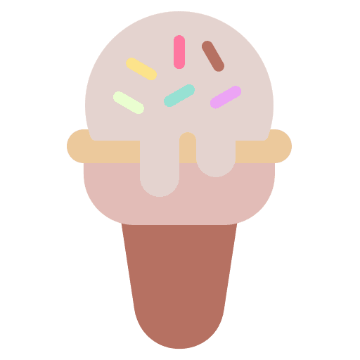 Ice cream dessert cone summer icon