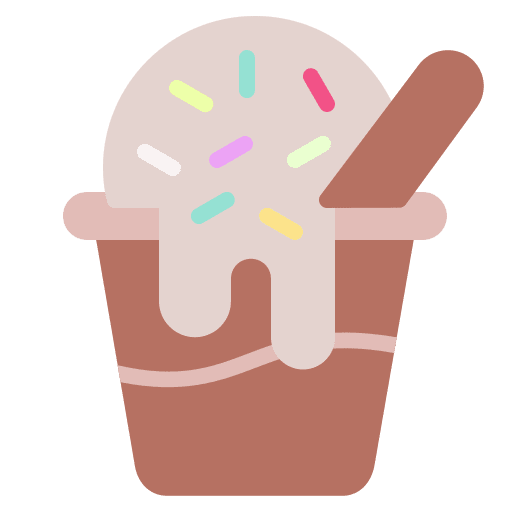 Ice cream frozen cream cold icon