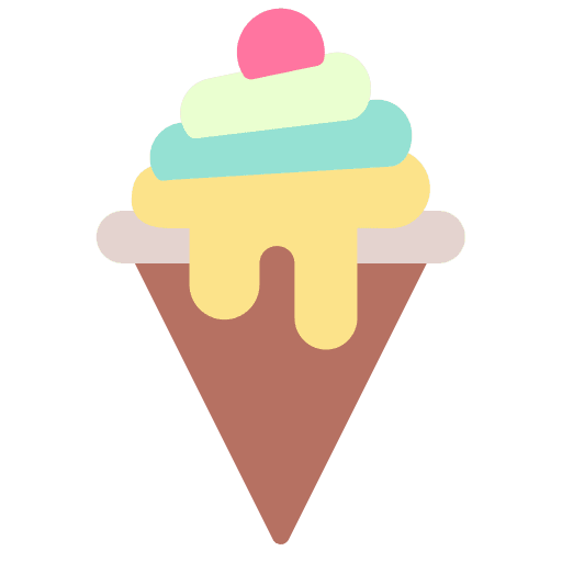 Ice cream sweet summer milk icon