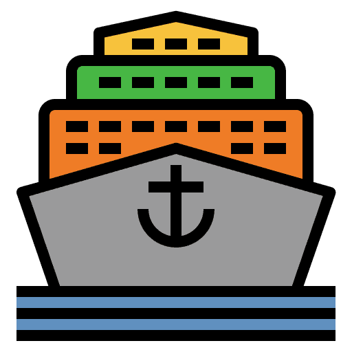 Cruise transportation cruise ship yacht icon