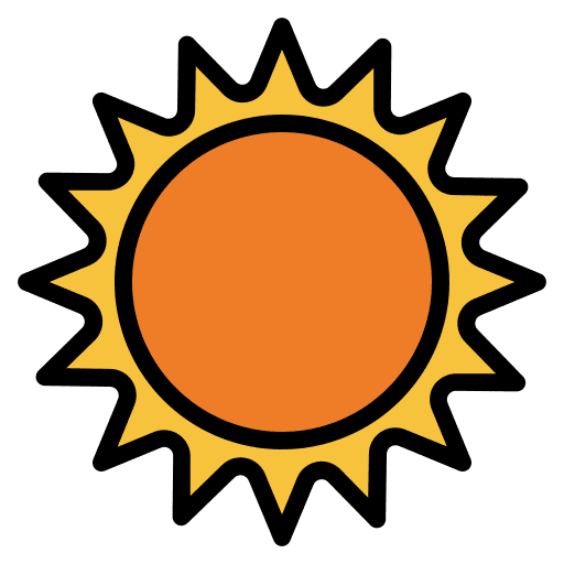 Sunny sun meteorology weather icon