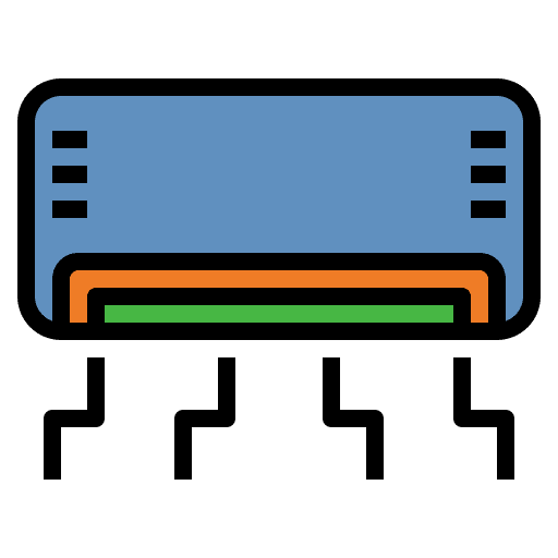 Air conditioner heating technology air conditioner icon Air conditioner heating technology air conditioner icon