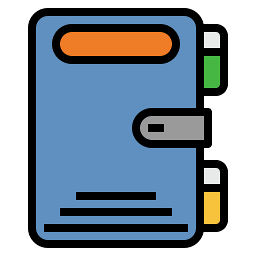 Diary thesis notebook dissertation icon Diary thesis notebook dissertation icon