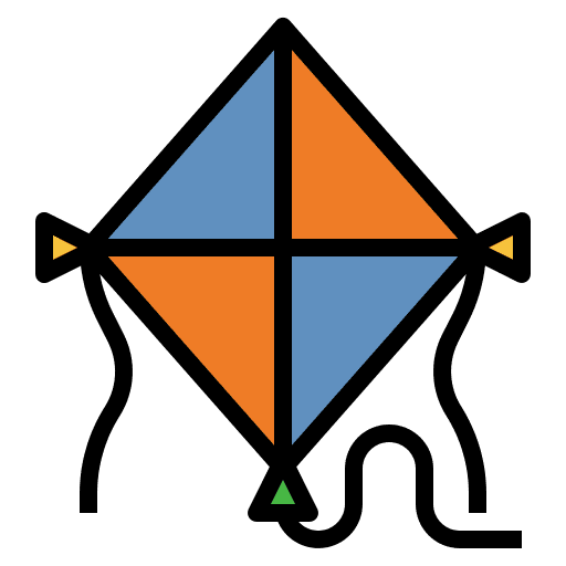 Kite kite leisure fly icon Kite kite leisure fly icon