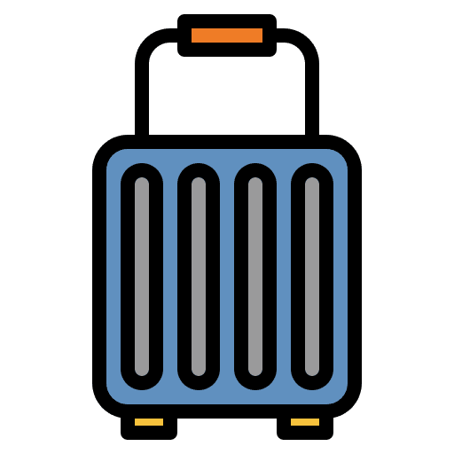 Luggage luggage trolley suitcase icon Luggage luggage trolley suitcase icon