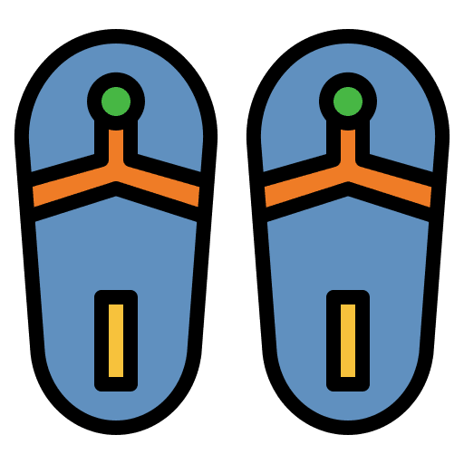 Sandals fashion slippers beach icon Sandals fashion slippers beach icon