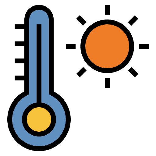 Thermometer weather forecast climate icon Thermometer weather forecast climate icon
