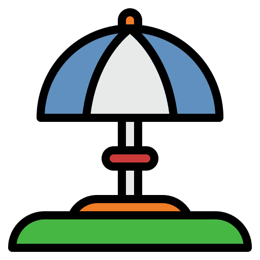 Beach umbrella shade vacation beach umbrella icon Beach umbrella shade vacation beach umbrella icon