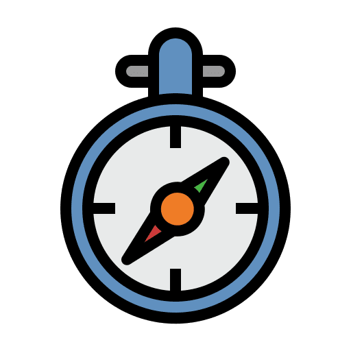 Compass orientation cardinal points location icon Compass orientation cardinal points location icon