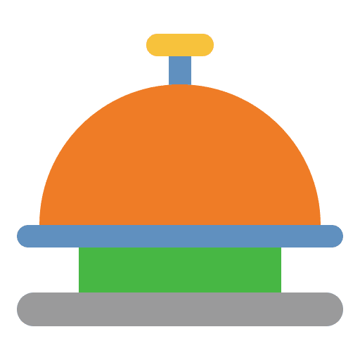 Hotel bell ring bell alarm lobby icon