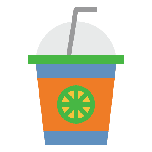 Lemonade lemon juice straw food and restaurant icon