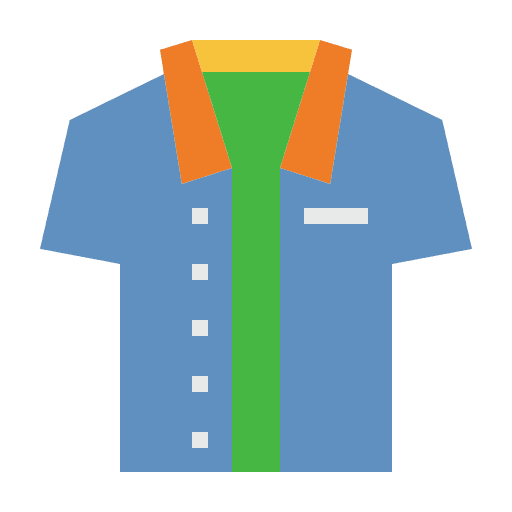 Shirt garment holidays hawaiian shirt icon