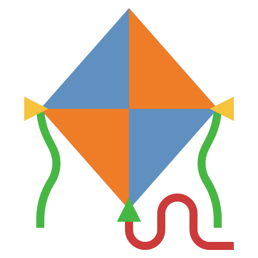 Kite leisure childhood hobbies and free time icon Kite leisure childhood hobbies and free time icon