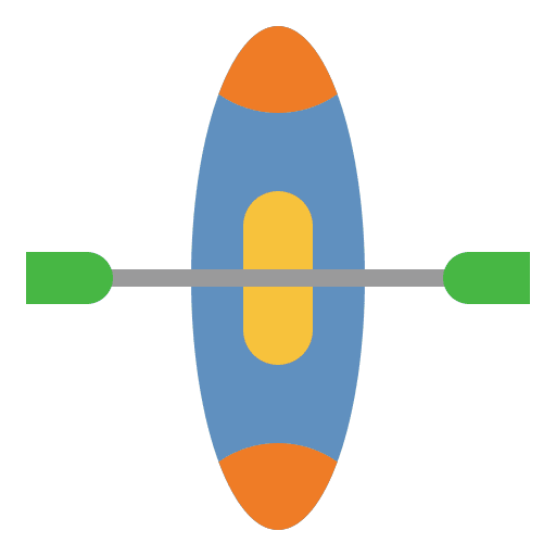 Canoe recreation activity adventure icon Canoe recreation activity adventure icon