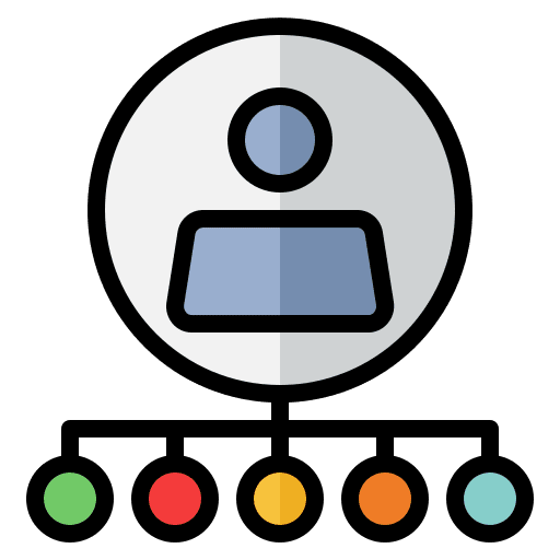Client networking customer support client icon