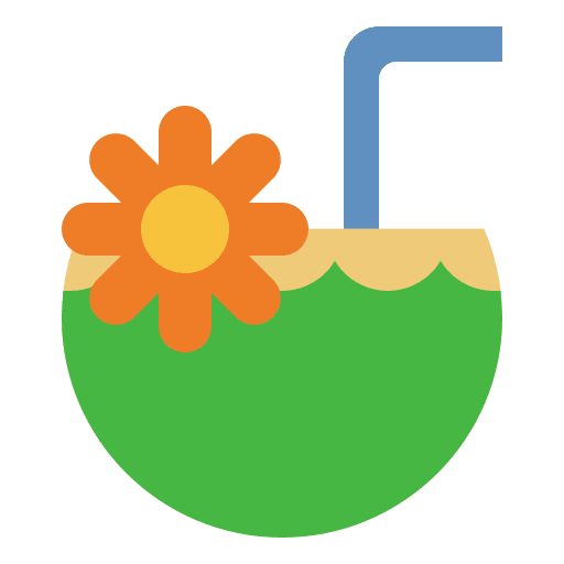 Coconut natural food food and restaurant icon Coconut natural food food and restaurant icon