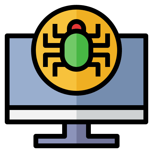 Cyber attack computer cyber attack hacking icon
