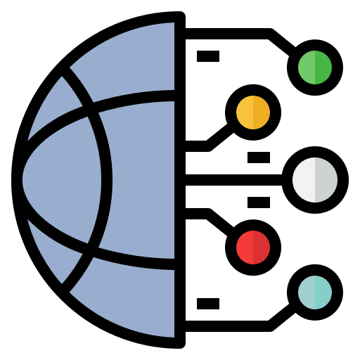 Digitalization internet cyber share icon