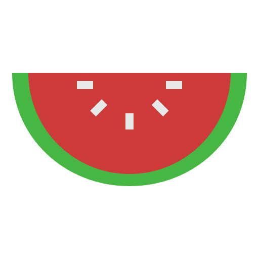 Watermelon melon fruit vegan icon Watermelon melon fruit vegan icon