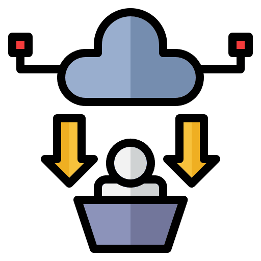 Cloud download transfer data downloading data seo and web icon Cloud download transfer data downloading data seo and web icon