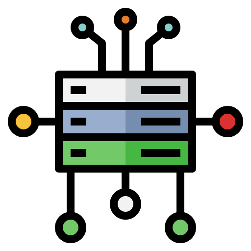 Server traffic server traffic hosting server technology icon Server traffic server traffic hosting server technology icon