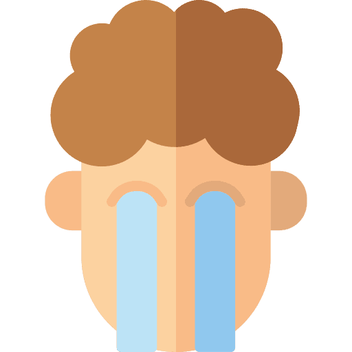 Cry emotion smileys emoji icon
